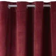 Zasłony - Zasłona Welwetowa Pierre 140X270 Merlot Na Przelotkach, - miniaturka - grafika 1