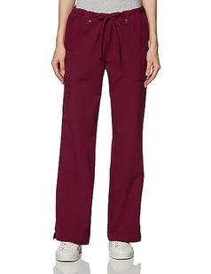 Dickies Damskie spodnie Xtreme stretch średni stan ściągane troczkami Cargo Pants, D-wino, 5XL - Spodnie damskie - miniaturka - grafika 1