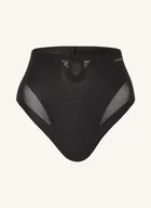 Majtki damskie - Calvin Klein Stringi Modelujące Stay-Put Mesh schwarz - miniaturka - grafika 1