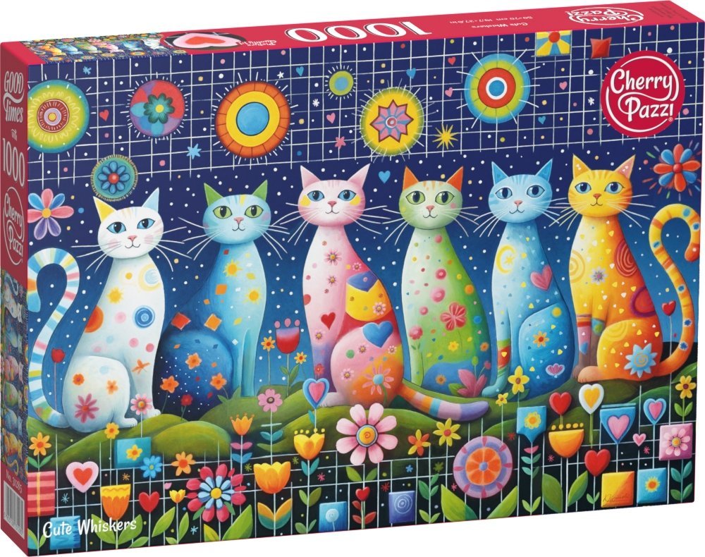 CherryPazzi, Puzzle 1000 Cherrypazzi Cute Whiskers 31285