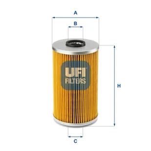 Filtr oleju UFI Filtry 25.555.00 - Filtry oleju - miniaturka - grafika 1