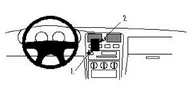 Akcesoria motoryzacyjne - Brodit 852220 ProClip for Nissan Almera 96  99 Center mount 852220 - miniaturka - grafika 1