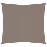 Parasole ogrodowe - vidaXL Żagiel ogrodowy, tkanina Oxford, kwadratowy, 7x7 m, taupe vidaXL - miniaturka - grafika 1