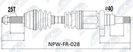 Układ napędowy - akcesoria - Wał napędowy NTY NPW-FR-028 - miniaturka - grafika 1
