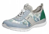 Buty sportowe damskie - Rieker L3256-90 37 kolorowe buty półbuty sportowe Memosoft - miniaturka - grafika 1