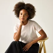 Koszulki i topy damskie - Regatta Koszulka damska Bayletta Różowy, Cotton, Rozmiar: 48 - miniaturka - grafika 1