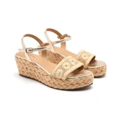 Espadryle damskie - GIOSEPPO CANDIA, sandały na koturnie espadryle damskie, naturalne, 36 EU, Naturalna, 36 EU - miniaturka - grafika 1