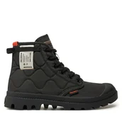 Botki damskie - Trapery Palladium 74386-008-M Czarny - miniaturka - grafika 1