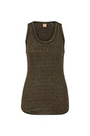 Bluzy damskie - BOSS Damska bluza z dżerseju C_Eluxa Jersey_TOP, Black1, L - miniaturka - grafika 1