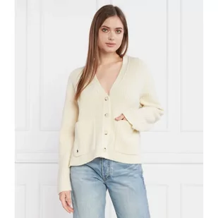 POLO RALPH LAUREN Wełniany kardigan VN PP CARDI LONG SLEEVE | Relaxed fit | z dodatkiem kaszmiru - Swetry damskie - miniaturka - grafika 1