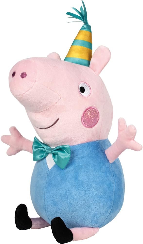 Schmidt Spiele 42830 Świnka Peppa, na imprezę, 37 cm, pluszowa figurka, wielokolorowa