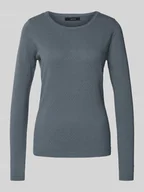Swetry damskie - Sweter z dzianiny o kroju regular fit z czystej bawełny model ‘CARE’ - miniaturka - grafika 1