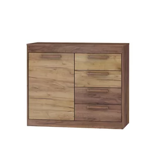 Komoda 1D4S MXS-07 Maximus MebloCross Dąb Artisan / Biały Połysk - Komody - miniaturka - grafika 1