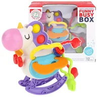 Zabawki sensoryczne - Zabawka Sensoryczna Antystresowa Przeciąganiec Jednorożec Gryzak Grzechotka - miniaturka - grafika 1