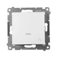 Wyłączniki światła i elektryczne - Simon Włącznik schodowy z podświetleniem 54 biały - miniaturka - grafika 1