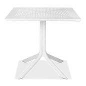Stoły ogrodowe - Nardi Stół Clip 80 Bianco 4008200000 - miniaturka - grafika 1