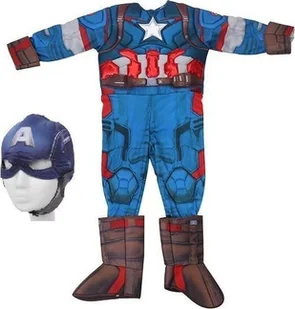 PRC STRÓJ KAPITAN AMERYKA + MASKA - AVENGERS K-KA01 M - Zabawy w naśladowanie dorosłych - miniaturka - grafika 1