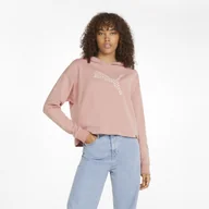 Bluzy sportowe damskie - Damska bluza dresowa nierozpinana z kapturem PUMA POWER SUMMER GRAPHIC HOODIE - miniaturka - grafika 1