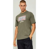 Koszulki męskie - Napapijri T-shirt S-DRAPEAU SS Relaxed fit - miniaturka - grafika 1