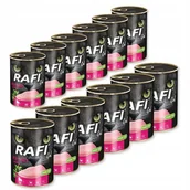 Mokra karma dla kotów - Dolina Noteci Rafi Cat Adult z indykiem mokra karma dla kotów waga 12x400 g - miniaturka - grafika 1