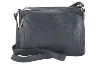 Barberini's, Listonoszka damska, z kieszeniami, czarna - Torebki damskie - miniaturka - grafika 1