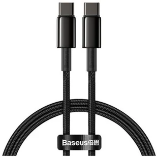 Baseus kabel USB Typ C - USB Typ C szybkie ładowanie Power Delivery Quick Charge 100 W 5 A 1 m czarny (CATWJ-01) - 1 Czarny USB Typ C (męski) CATWJ-01 - Kable USB - miniaturka - grafika 1