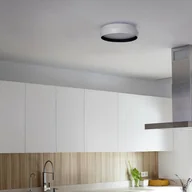 Lampy sufitowe - FARO BARCELONA Lampa sufitowa LED Shoku, biały/czarny, aluminium/PMMA, Ø 35 cm - miniaturka - grafika 1