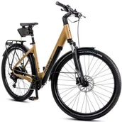 Rowery elektryczne - Rower elektryczny ROMET E-Modeco SUV 1.0 AN U17 28 cali Złoty - miniaturka - grafika 1