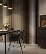 Panele ścienne i boazeria - 275x3x4 cm LD Lamele (dąb sonoma) - Lamele ścienne i sufitowe 3D - miniaturka - grafika 1