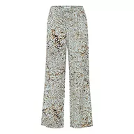 Spodnie damskie - ICHI Damskie spodnie swobodne, 202004/Eggshell Blue Aop, 36 - miniaturka - grafika 1