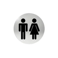 Akcesoria do drzwi - Un Oznaczenie Okrągłe Wc, Klejone Stal Nierdzewna MP ONWCOK 1110003518095 - miniaturka - grafika 1
