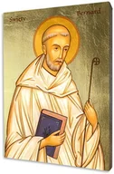 Ikony i obrazy sakralne - Ikona Święty Bernard - Inspiracja mądrością i duchowością - miniaturka - grafika 1