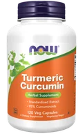 Suplementy naturalne - Now Foods Curcumin Kurkumina ekstrakt (120 kap) - miniaturka - grafika 1