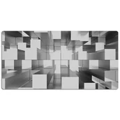 Podkładki na biurko - Ochronna podkładka na biurko Szare kafle 120x60 cm, Dywanomat - miniaturka - grafika 1