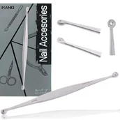 Akcesoria do paznokci - Przyrząd łyżeczka do usuwania zaskórników wągrów pryszczy trądzik stal nierdzewna do gabinetu SPA srebrne - miniaturka - grafika 1