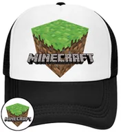 Czapki i chusty sportowe męskie - CZAPKA Z DASZKIEM MINECRAFT DLA DZIECI NA LATO CZARNA BEJSBOLÓWKA - miniaturka - grafika 1