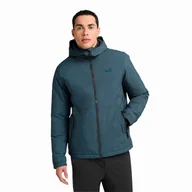 Kurtki męskie - Męska kurtka ocieplana Jack Wolfskin PAMIR JKT M aluminium blue - S - miniaturka - grafika 1