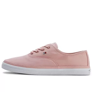 Buty Tommy Hilfiger Essential Kesha Lace FW0FW06955-TQS - różowe - Buty sportowe damskie - miniaturka - grafika 2