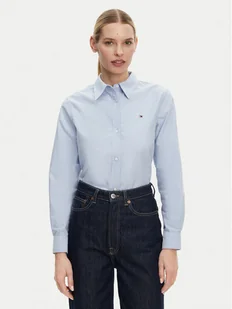 Tommy Hilfiger Koszula WW0WW46111 Niebieski Relaxed Fit - Koszule damskie - miniaturka - grafika 1