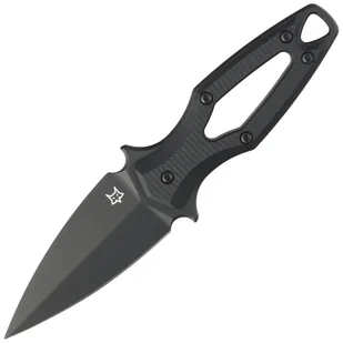 Nóż FOX Aka Black G10, Black Top Shield Elmax by Denis Simonutti (FX-554 B) - Noże - miniaturka - grafika 1