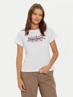 Koszulki i topy damskie - Pepe Jeans T-Shirt Ginny PL505945 Biały Regular Fit - miniaturka - grafika 1