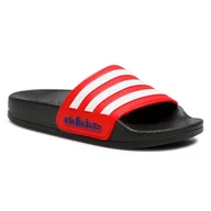 Klapki i japonki damskie - Adidas Klapki adilette Shower K Cblack/Ftwwht/Vivred - miniaturka - grafika 1