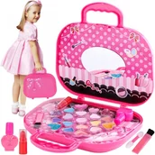 Pozostałe akcesoria do makijażu - Malplay, Zestaw Kosmetyków W Torebce Do Malowania Makijażu I Paznokci Dla Dzieci - miniaturka - grafika 1