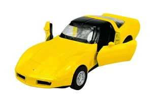 WELLY 1982 CHEVROLET CORVETTE COUPE ŻÓŁTY 1:34 43716 - Samochody i pojazdy dla dzieci - miniaturka - grafika 1