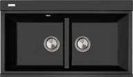 Zlewozmywaki - Zlew PLADOS LUX 86.20 CZARNY MAT (black mat 70) (LX862070) - miniaturka - grafika 1