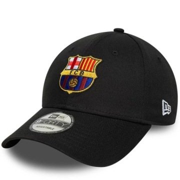 Czapka z daszkiem New Era męska Fc Barcelona czarna bawełniana Oryginalna