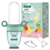 Smoczki do butelek - Neno Gusto Smoczek Do Owoców Z Łyżeczką Gryzak 6m+ - miniaturka - grafika 1