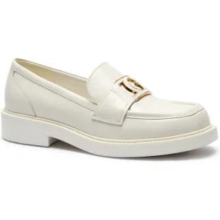 Guess Skórzane loafersy SHUTTLE - Półbuty damskie - miniaturka - grafika 1