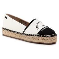 Espadryle damskie - Espadryle KARL LAGERFELD KL80108 Biały - miniaturka - grafika 1