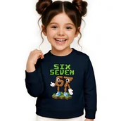 Bluzy dla dziewczynek - BLUZA DZIECIĘCA 67 SIX SEVEN VIRAL DLA CHŁOPCA DZIEWCZYNKI 134-140 - miniaturka - grafika 1
